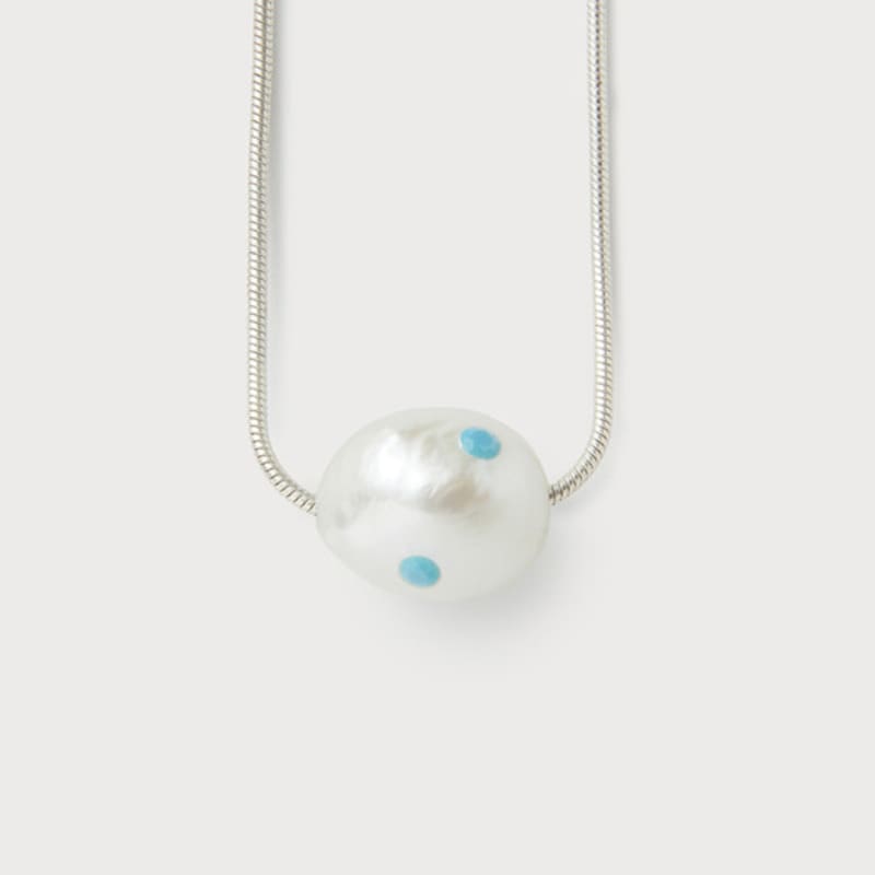 

PEARLSONATE Irregular Polkadots Necklace, Turquoise Türkiye