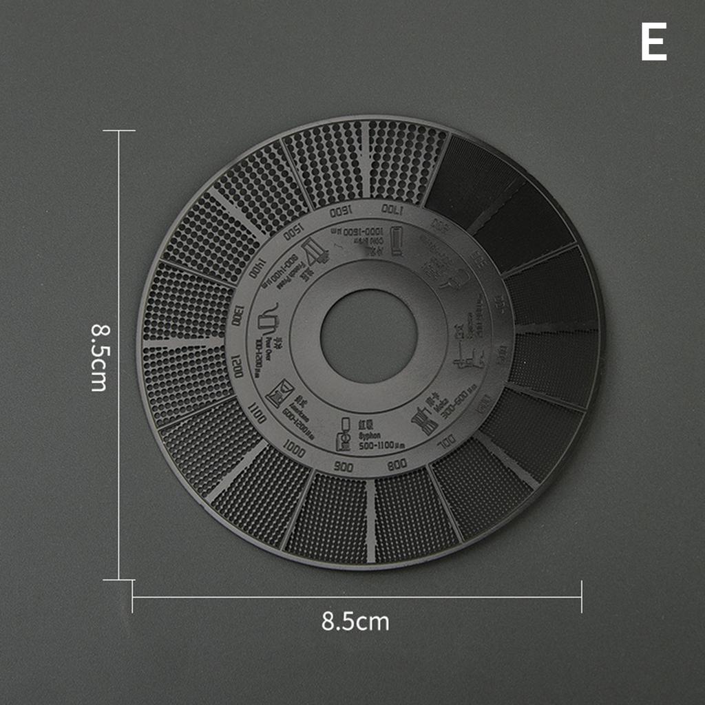 Coffee Powder Grinder Thickness Comparison Card Grinding Reference Scale Accurate Measurement Coffee Accessories