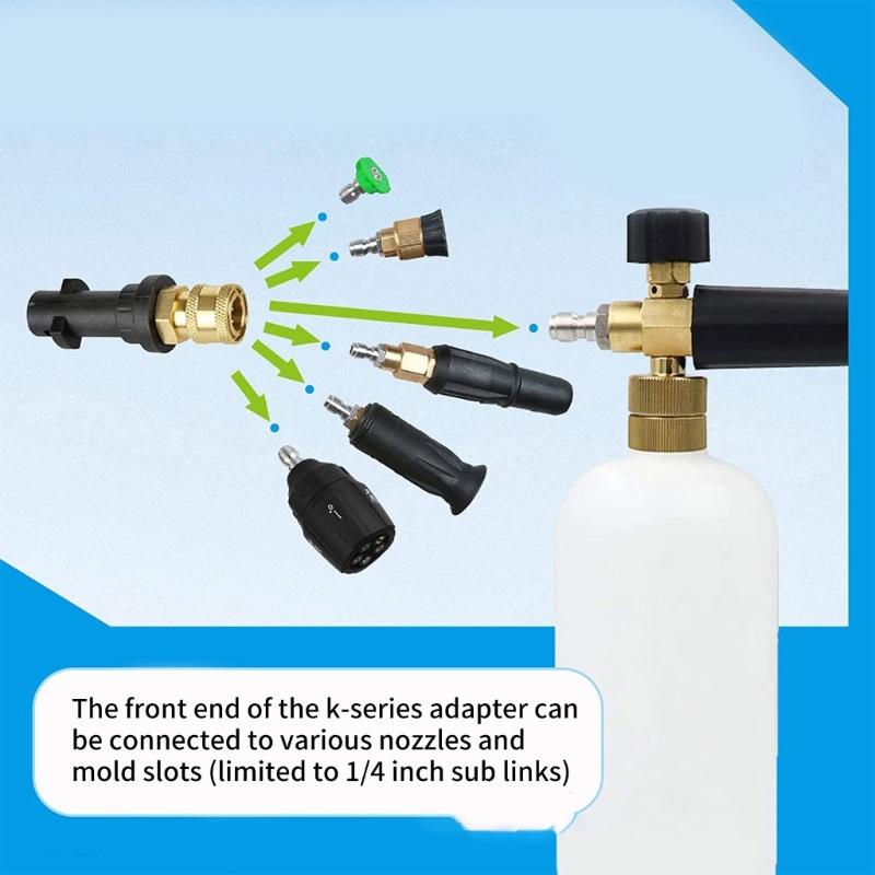 Versatile Rotating Nozzle Head with 1/4 Quick Connect Easy To Use Nozzle Head Set for Homeowners & Gardening Enthusiasts