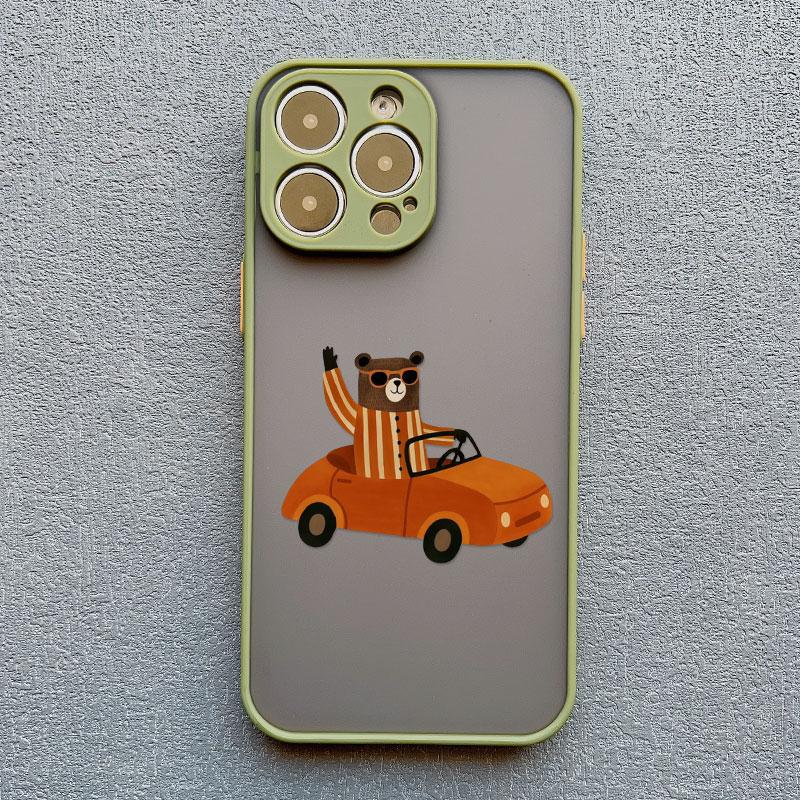 Kreatives Cartoon-Tier Krokodil Löwe Handyhülle Für iPhone 17 16 Pro Max 15 14 Pro Max Plus 11 12 13 Mini Pro Max Hülle Fundas