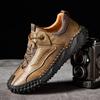 Leather Casual Shoes with Trendy Design Fits True To Size for Spring/Autumn Outdoor Hiking Sneakers Men