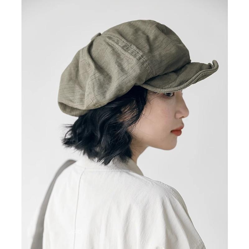 Beret Retro Cloud Hat Women'S Face Show Small Artistic Painter Hat Versatile Simple Vintage Short Eaves