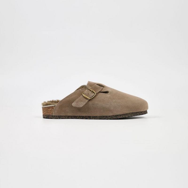 Bosabo Wildleder Clog Braun