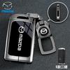 Leather 2 3 Buttons TPU Key Holder For Mazda 2 3 5 6 CX7 CX9 RX8 MX5 MPV Demio Car Key Cover Case Remote Shell Fob Bag Protector JYE3