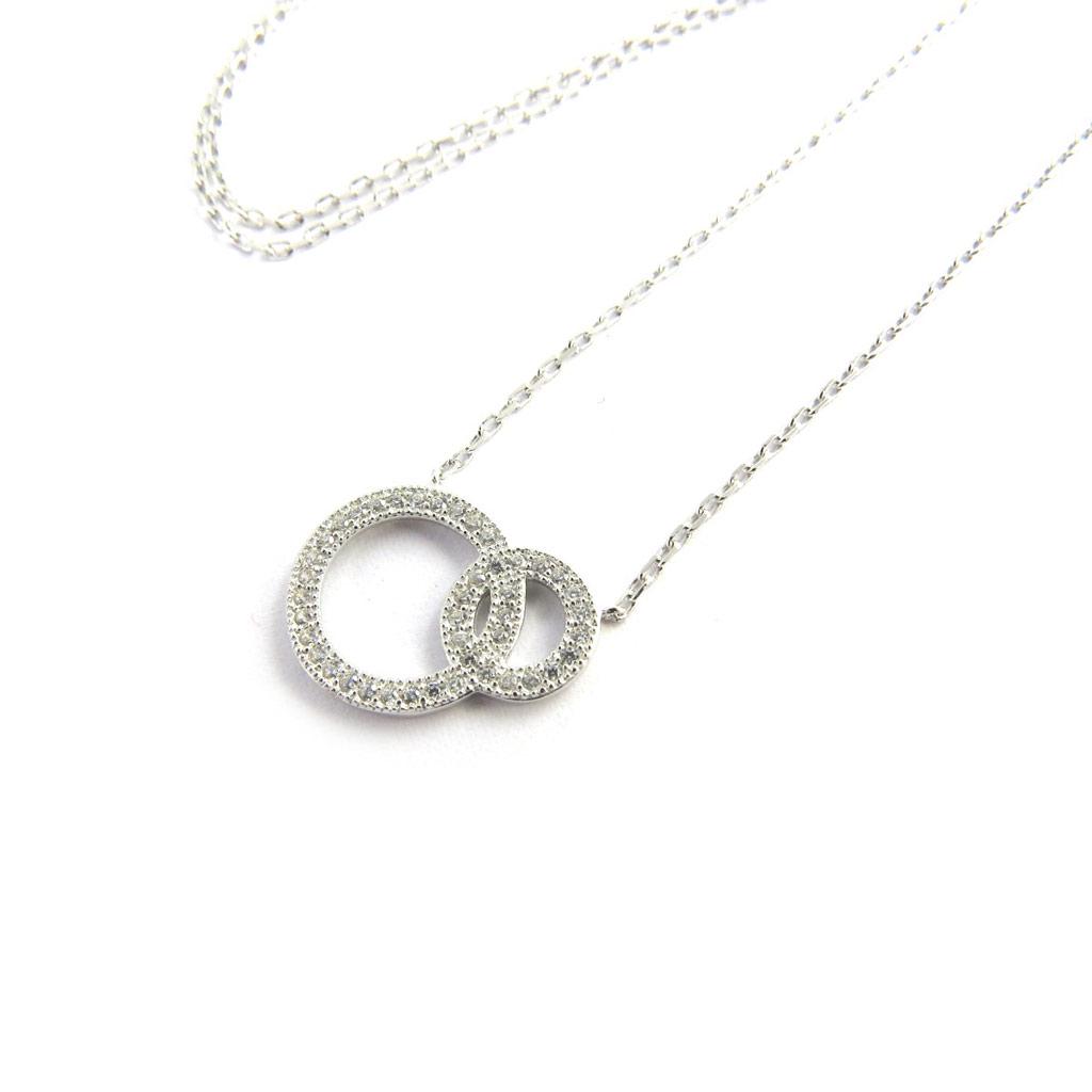Les Trésors De Lily [M7282] - Silver Necklace 'Sissi' White Silver (rhodium Plated) - 13x16 Mm