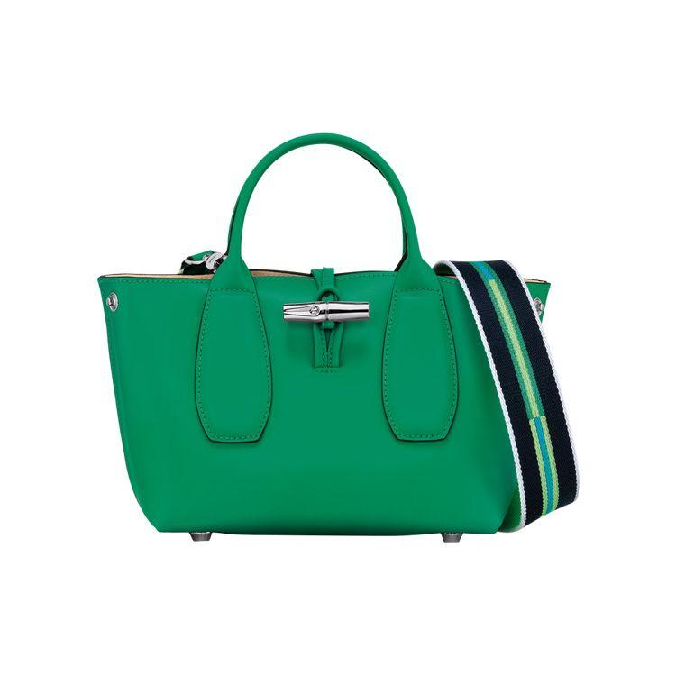 Longchamp Roseau Minimalist Solid Color Calfskin