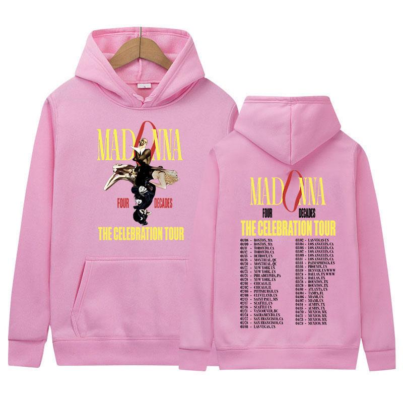 

Singer Madonna The Celebration Tour 2024 New Hoodie Men Women Hip Hop Retro Pullover Sweatshirt Fashion Clothing Oversized Hoody 3XL
