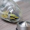 7-Piece Spice Jar Set Rotating Glass Seasoning Bottles with Lids Storage Rack for Salt Sugar Pepper Kitchen Counter Organizer