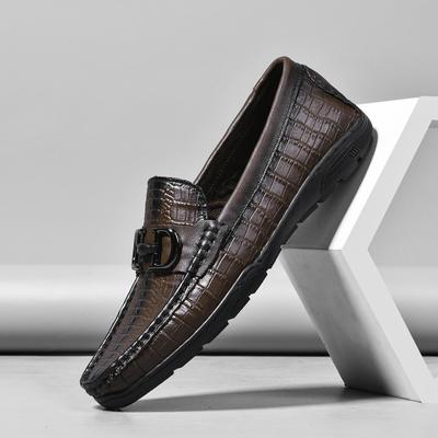 Scarpe da Uomo alla Moda Alta Qualità Pelle Vera Effetto Coccodrillo Mocassini Più Venduti Scarpe da Uomo in Pelle Casual Scarpe da Guida Business