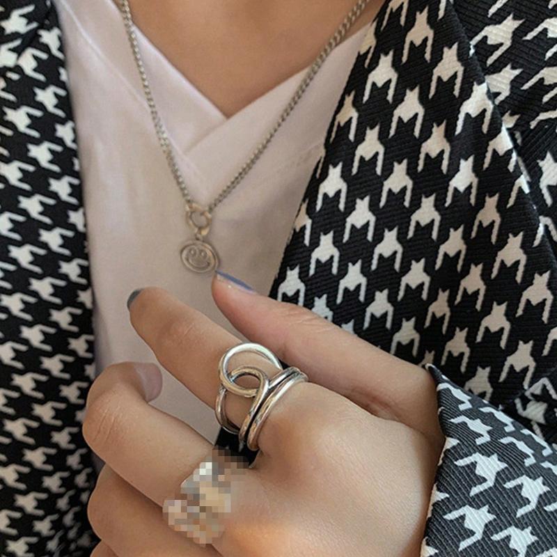 1pc Vintage Asymmetrical Multi-Layer Criss-Cross Knot Thumb Ring, Women Fashion Jewelry Suitable for Daily, Party, Gift, Casual, Beach, All Seasons