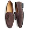 Fashion Elegant Casual Office Shoe Cow Suede Loafers Men Business Daily Wear Professional handmade Top Quality Tassel Retro Slip On Shoe