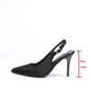 Fashion Size 43 Thin High Heel Sandals for Women Leopard Print Cover Toe Rhinestone Buckle Back Strap Stiletto Banquet Shoe Roman Sandal
