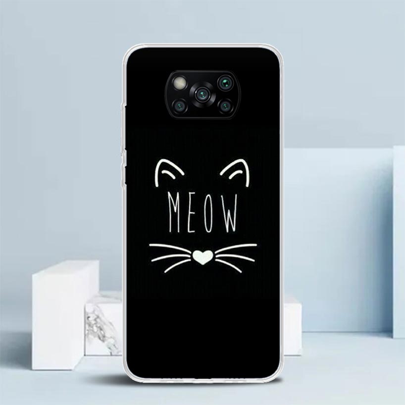 Cat Cute Kitten Cartoon Phone Case For Xiaomi Poco F7 Ultra X5 X6 X7 Pro M7 Redmi 15C 15 13C 13 12C 12 10C 10 10A 9 9C 9A 9T Cov