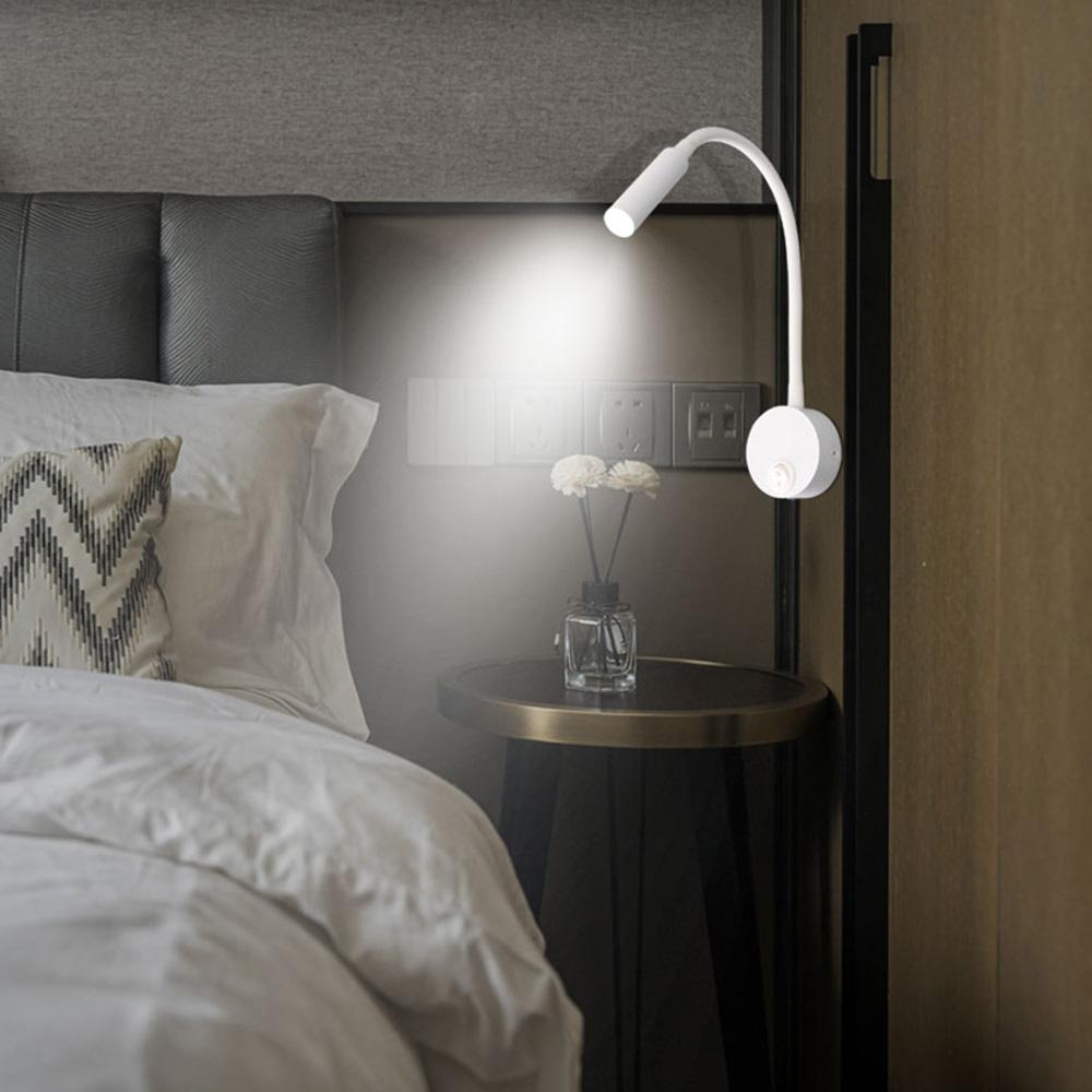 LED Bedside Working Study Reading Lamp Wall Lamp Sconces AC100-240V Adjustable LED Book Lamp Wall Night Light Fixtures