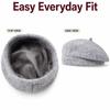 Soft Winter Woolen Beanie Elastic French Style Cap Plush Thermal Headwear Knit Beret Hat  Students