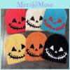 Face Quirky Halloween Pattern Beanie Warm Wool Blend Casual Streetwear Travel