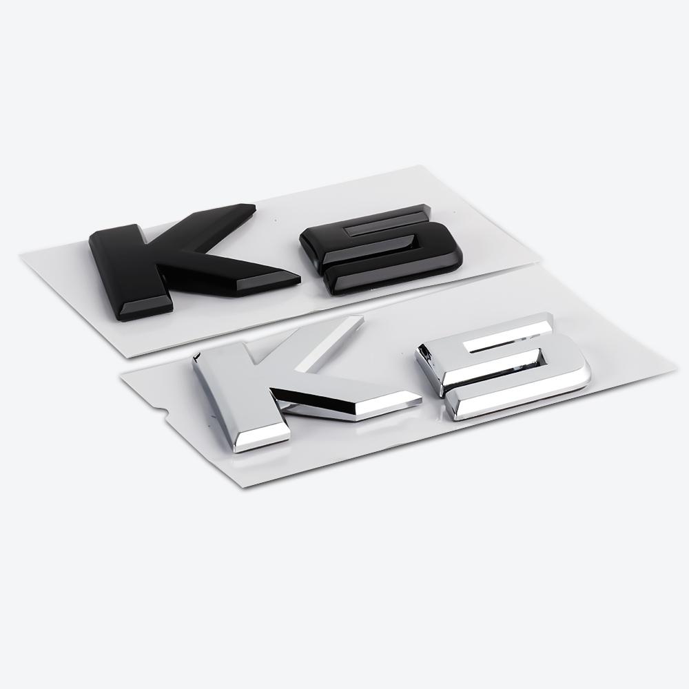 1pcs 11cm 14.4cm 3D Metal Letter Car Emblem Rear Trunk Badge Sticker Decal For Kia Exterior KX5 K5 K4 K3 Sportage 3 Accessories FS1