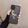 Scorpion Half-wrapped Hard Phone Case For iPhone X XR XS X 16 15 12 11 13 14 Pro Max Back Cases 7 8 Plus SE2 Mini Cover Coque