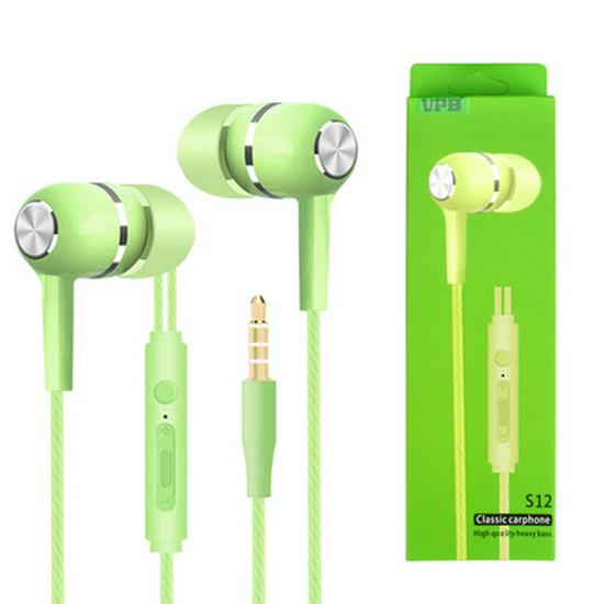 VPB S12 Sports In-Ear Wired Headset with Heavy Bass & Microphone