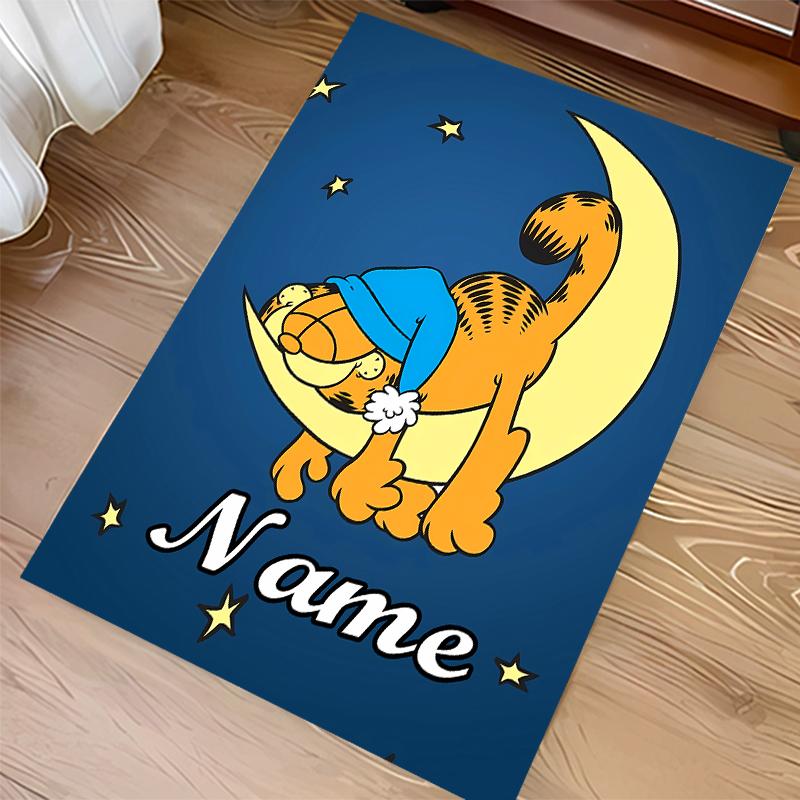 Custom personalization Garfield Print Area Rug - Soft, Washable Non-Slip Indoor Mat,Living Room,Home&Office Decorative Rug