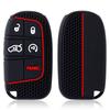 Silikon Auto Smart Key Hülle Abdeckung Für Jeep Renegade Wrangler Patriot Grand Cherokee WK2 KL Compass Liberty FIAT Zubehör