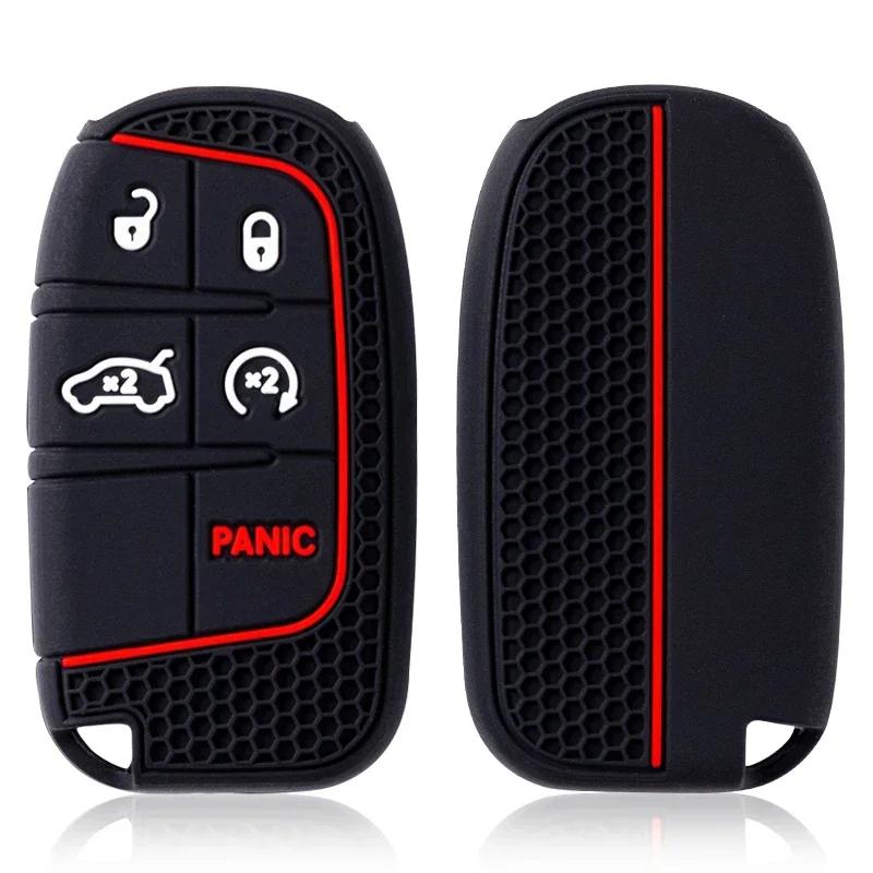Silikon Auto Smart Key Hülle Abdeckung Für Jeep Renegade Wrangler Patriot Grand Cherokee WK2 KL Compass Liberty FIAT Zubehör