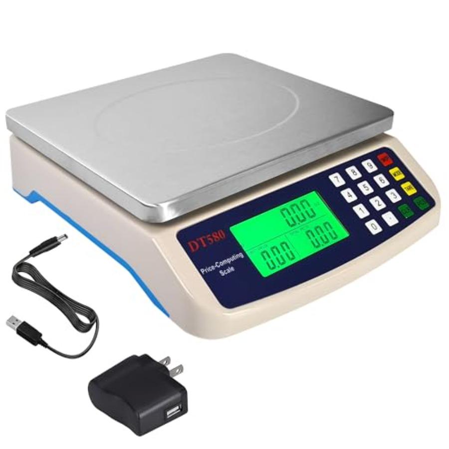

Commercial Weight-Price Scale 88lb 40kg/ 1g Professional Market Scale with Counting Function Ideal for Restaurant Kitchens Cate United States