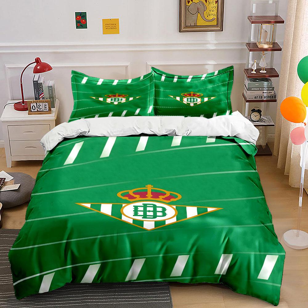 

Green striped pattern, Real Betis. Bedding sets Duvet cover sets Duvet covers Pillowcases(1 * Duvet Cover 2 * Pillowcases without duvet insert) 135x200cm