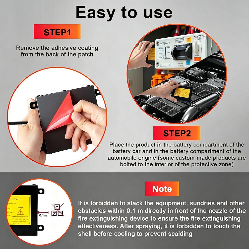 Self-Activating Fire Suppression Device Automatic Extinguishing Sticker Device  Kitchen Appliances