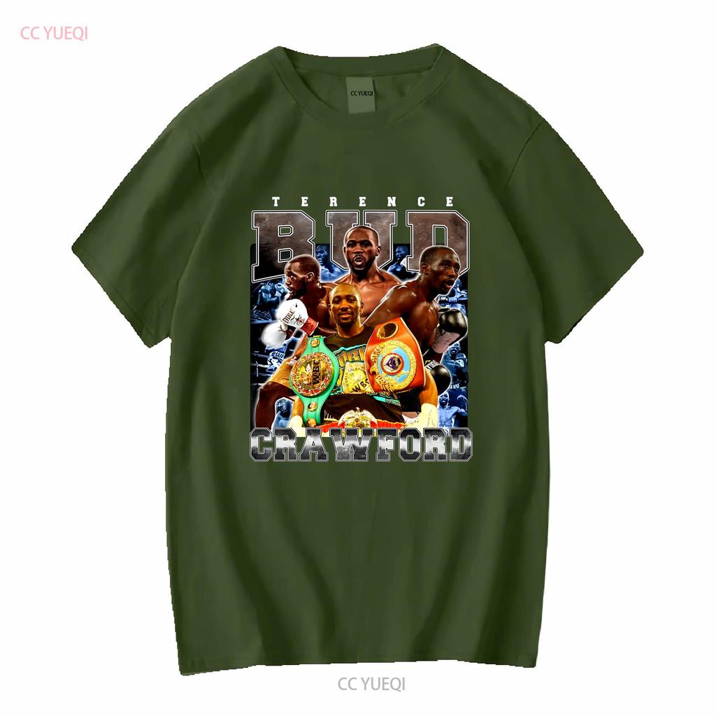 Terence Crawford T Shirt SweaT American Professional Vintage Washed Homme Fashion Soft Comfortable Streetwear Casual