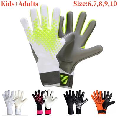 Guanti da Portiere per Adulti Guanti da Portiere Ispessiti in Lattice Calcio Calcio Antiscivolo Protezione Calcio Bambini Uomo Guanti da Portiere