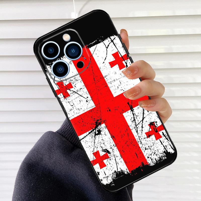 

Georgia Flag Phone Case For iPhone 17 16 15 13 11 12 14 Pro Max mini 15 16 Plus 16e 17 Air Cover Fundas iPhone 17Pro MAX