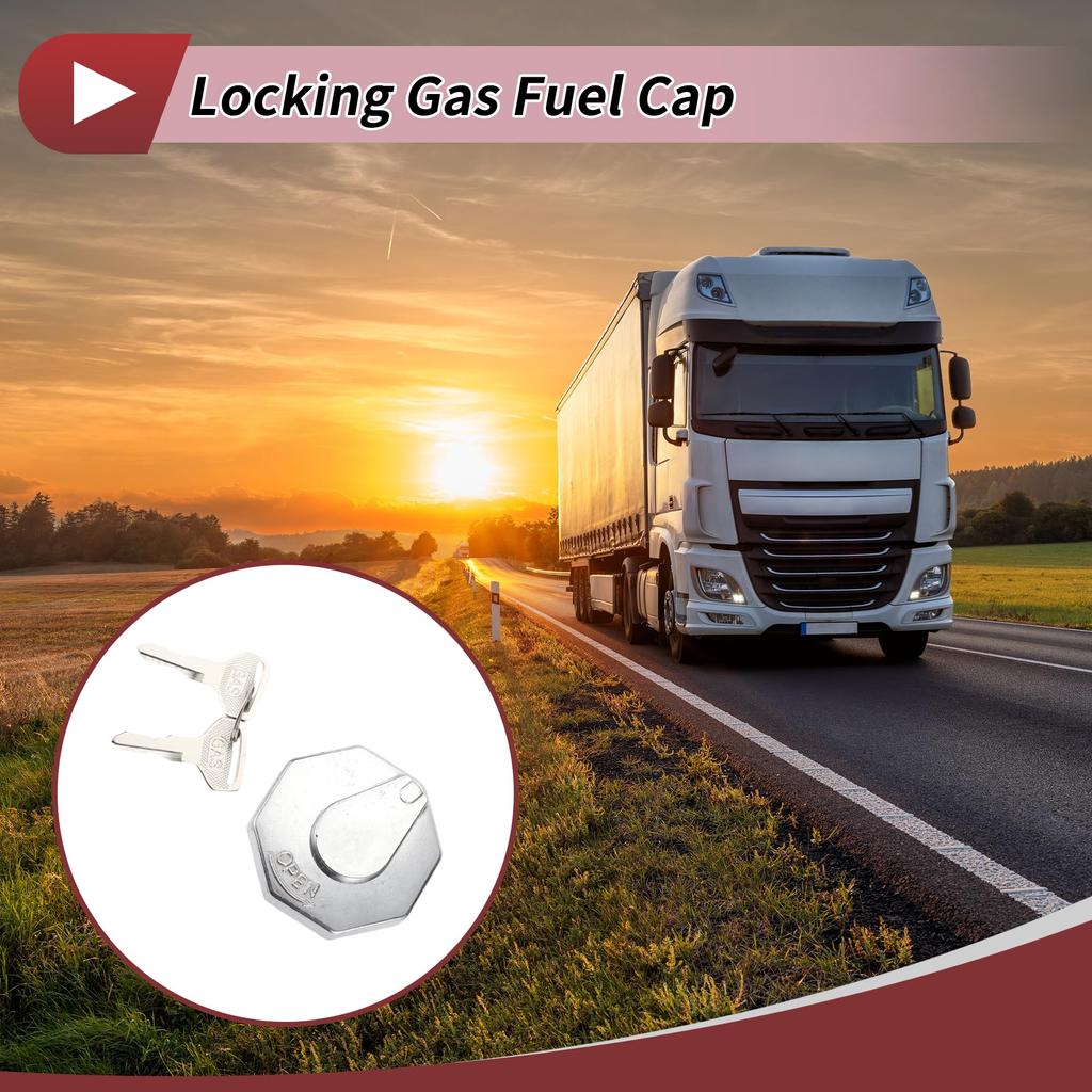 HEROFFIX Mitsubishi Compatible Fuso Canter FE110 FE111 FE 211 Truck Locking Gas Cap with