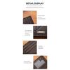 1 Heren Elegante Ultra-dunne Portemonnee van Imitatieleer - Geometrisch Patroon, Grote Capaciteit, Meerdere Kaartsleuven, Duurzaam Zwart Design - Ideaal Vaderdag