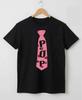 T-shirt Grafica POP Tie | Ispirata a Harry Styles | Maglietta Unisex Nera e Rosa