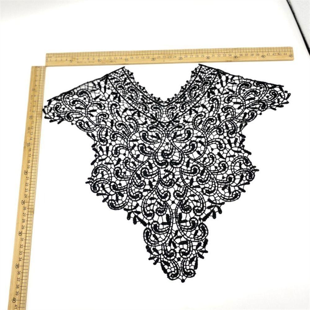 Apparel Accessories Detachable Lace Neckline Collarband Hollow Hollow Neckline Embroideried Fabric Women Neckline DIY
