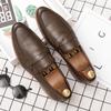 46 47 large size loafers men's new British Korean versi of lazy slip- pointy business formal casual leather shoes