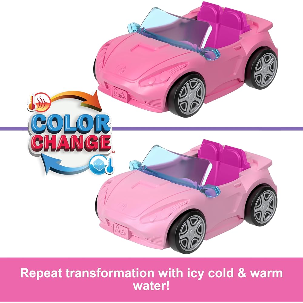 Barbie Mini Barbie Land Convertible with Micro Doll Pink Dress-Up Playset for Kids 6 Years and Up