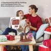 Wooden Yarn Holder for Crocheting Magnetic Rotation Multi-functional Yarn Spinner with Crochet Box Yarn Ball Storage Rack