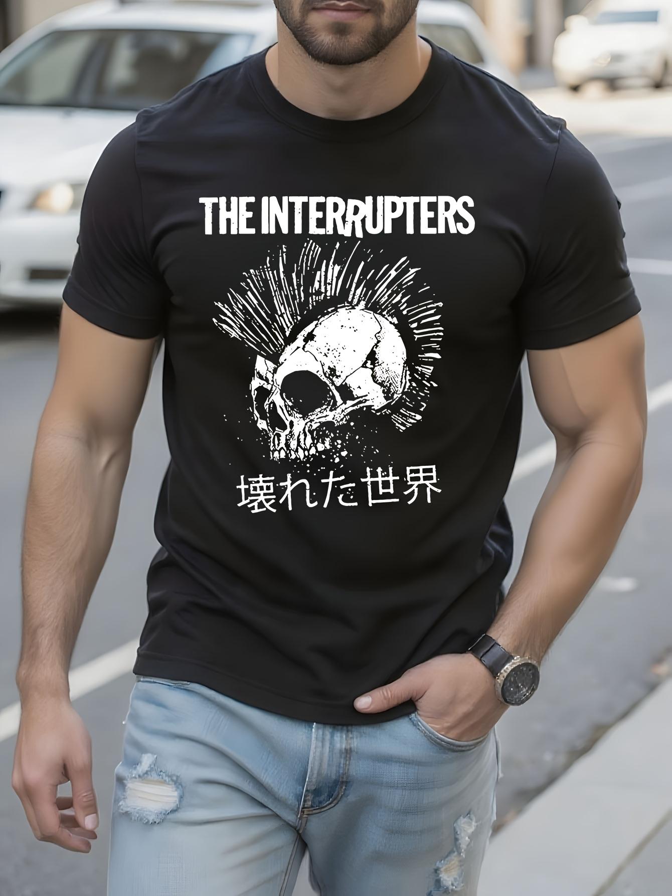 THE INTERRUPTERS Graphic Tshirt - Bold Skull and Japanese... XXL