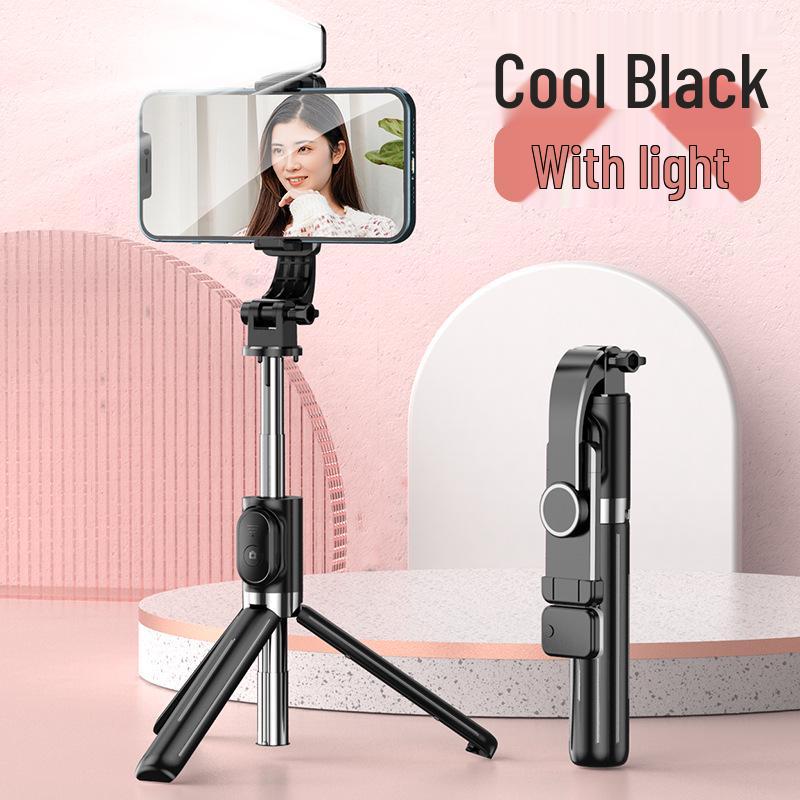 Bluetooth Selfie Stick with Fill Light & Tripod Stand for Live Streaming