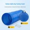 Foldable Dog Agility Tunnel Set: Pet Obstacle Training Device