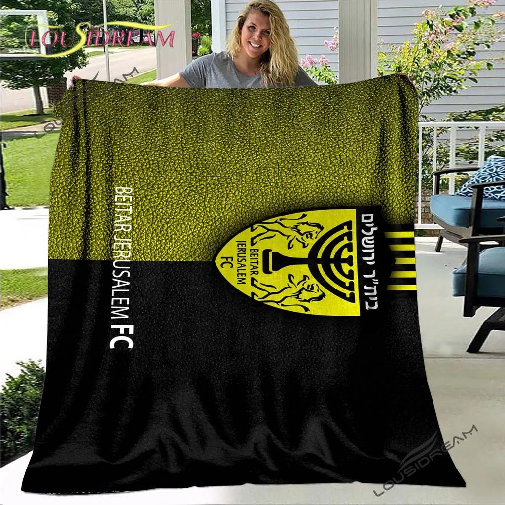 Beitar Jerusalem Fc Plaid Kids Gift Plush Bed Cartoon Cute Bedding Home Decor Throw Blanket Football Cover