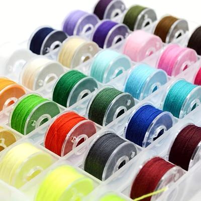 25PCS Sewing Bobbin and Storage Box Combination for Sewing Machine Durable Fabric Special Spool Organizer