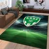 Green Football Crest Carpet Design suitable as a non-slip mat for the living room or bedroom sofa