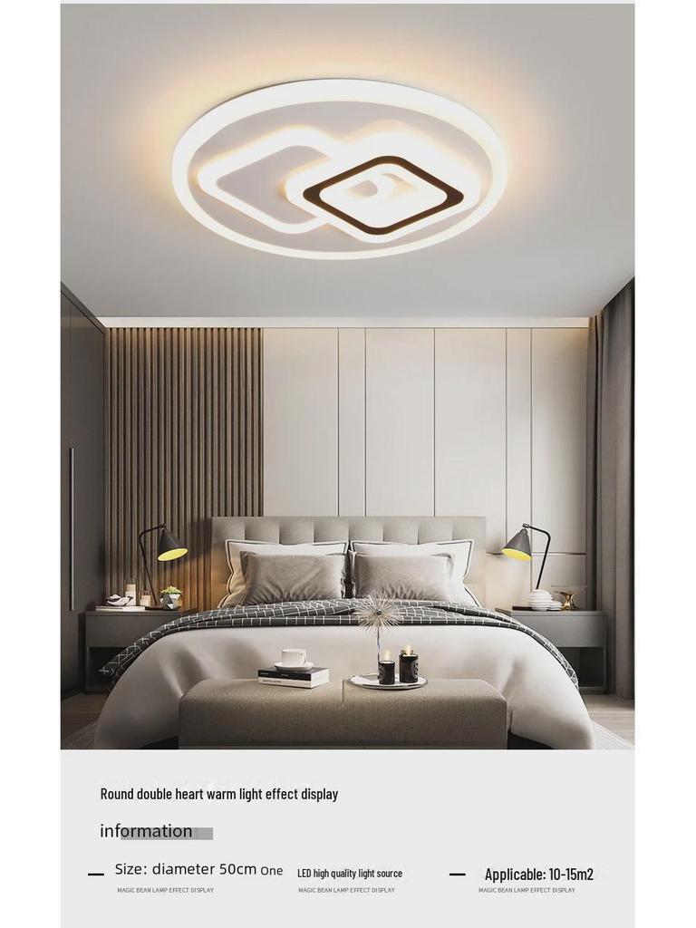 Modern Round LED Ceiling Lamp for Living Room, Bedroom, Restaurant, or Study