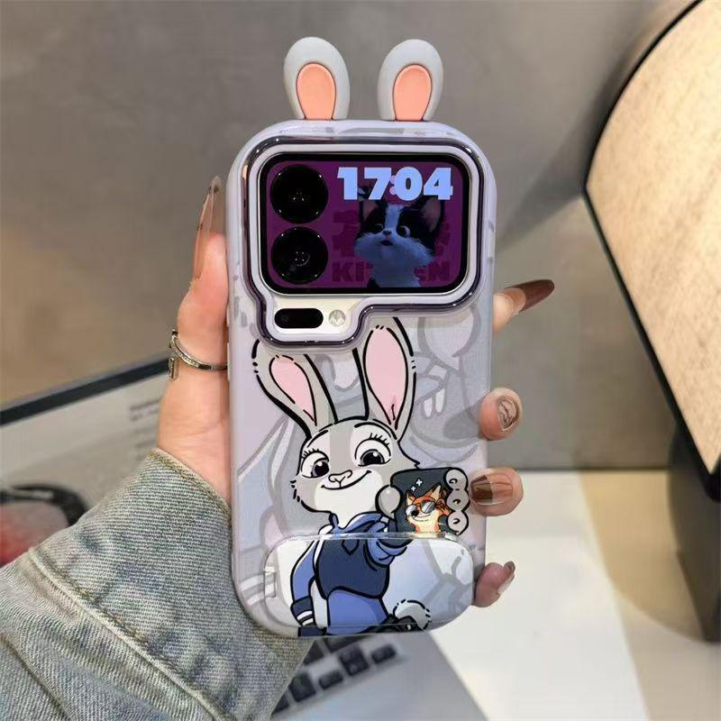

Fox Rabbit Police Officer Phone Case for Vivo S30/X200, Redmi K80, Xiaomi 17/15 - Drop-proof, Soft Shell Redmi Note 13 Pro Plus