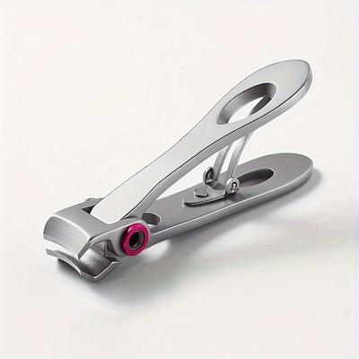 1pc Stainless Steel Nail Clippers - Sharp, Precise Edge for Fingernails & Toenails, Thick Nail Trimmer - Ideal for Manicure & Pedicure, Nail Trimmer