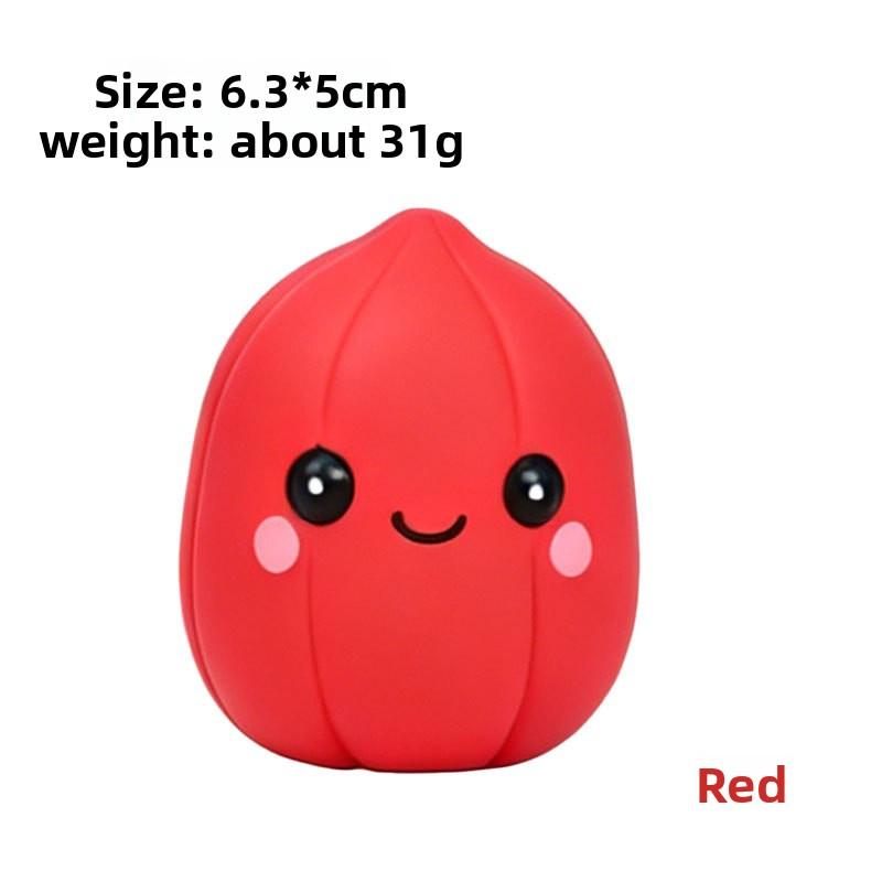 

New Pet Toy Series - Latex Sound-producing Nuts for Dogs. Dog Toy for Teething, Cleaning Teeth and Entertaining. красный