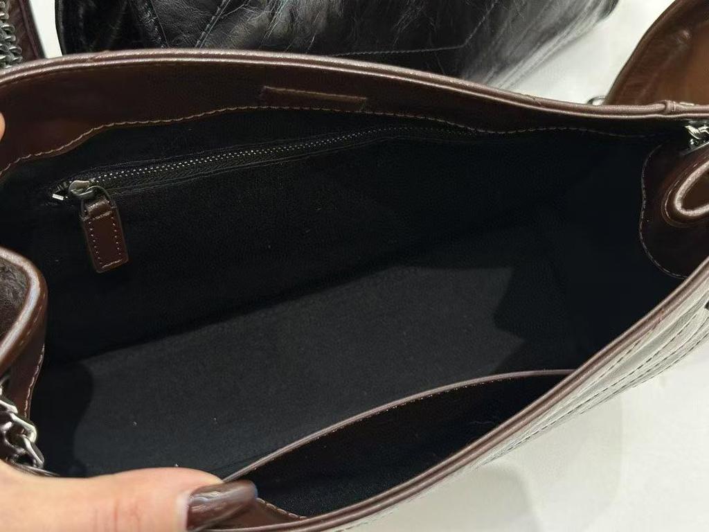 Luxury Quilted Genuine Leather Women's Tote - Large Capacity Fashion Chain Hobo Bag